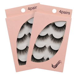 New Natural Slim 4 Piece G103 Mink Hair Eyelashes