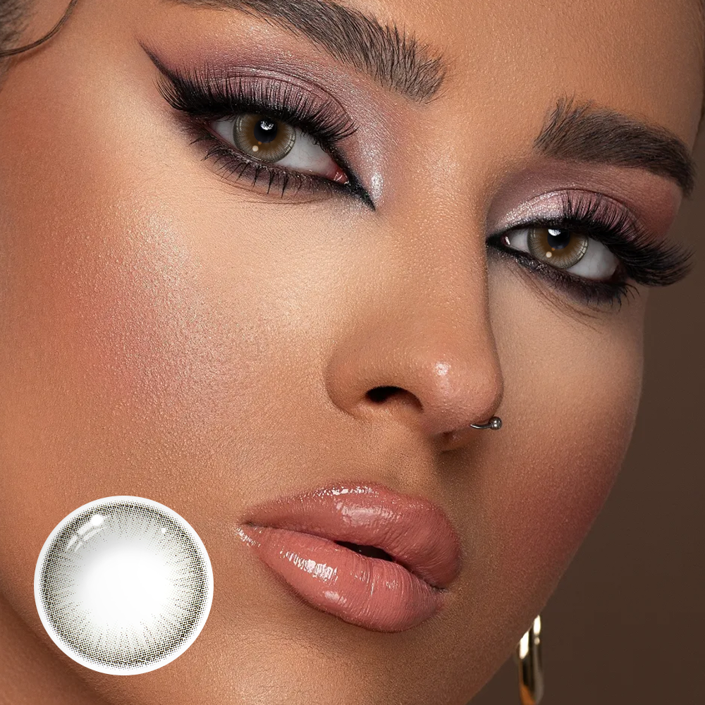 Sidra Light Gray Coloured Contact Lenses Secondary image