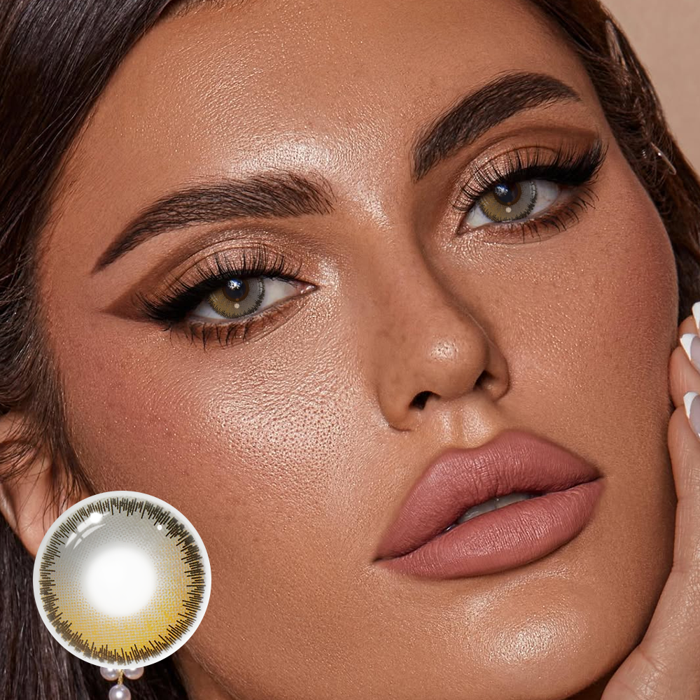 Geralda Brown Coloured Contact Lenses Secondary image