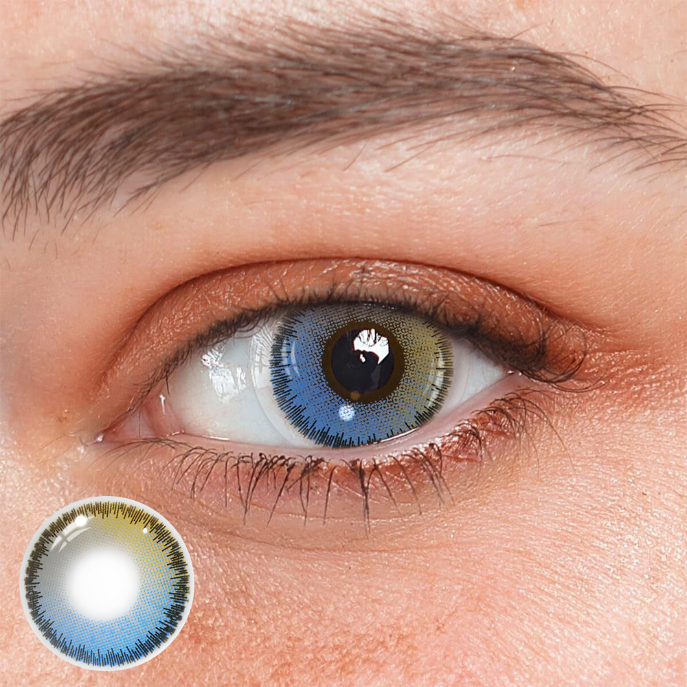 Geralda Blue Coloured Contact Lenses Main image