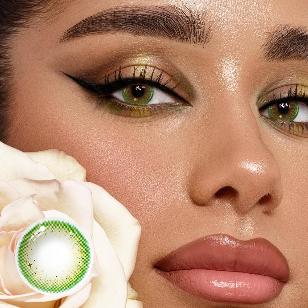 Auriga Green Coloured Contact Lenses Secondary image