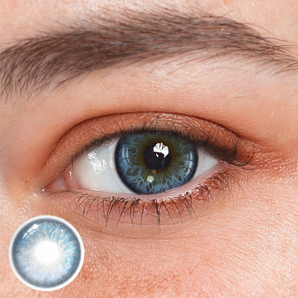 Dione Blue Coloured Contact Lenses Main image
