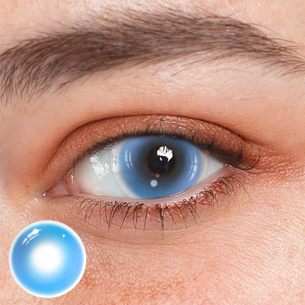 Cosplay Abyss Blue Coloured Contact Lenses Main image