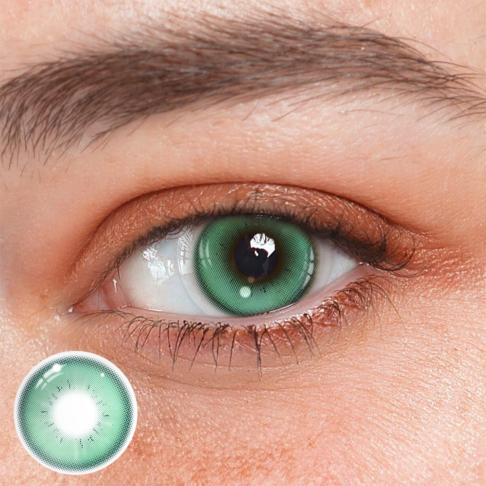 Sebille Green Coloured Contact Lenses Main image
