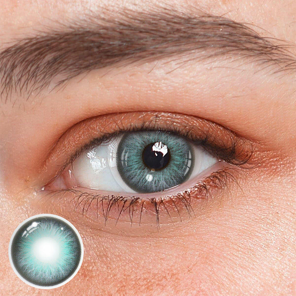 Renata Lagoon Blue Coloured Contact Lenses