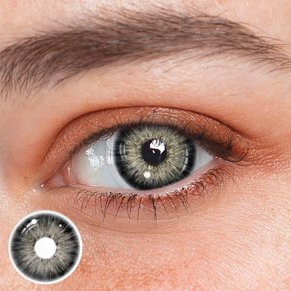Amazonia Devil's Triangle Black Prescription Coloured Contact Lenses Main image