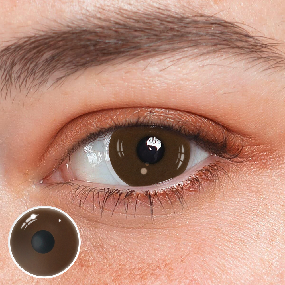 Lightbringer Dark Brown Prosthetic Lenses Main image