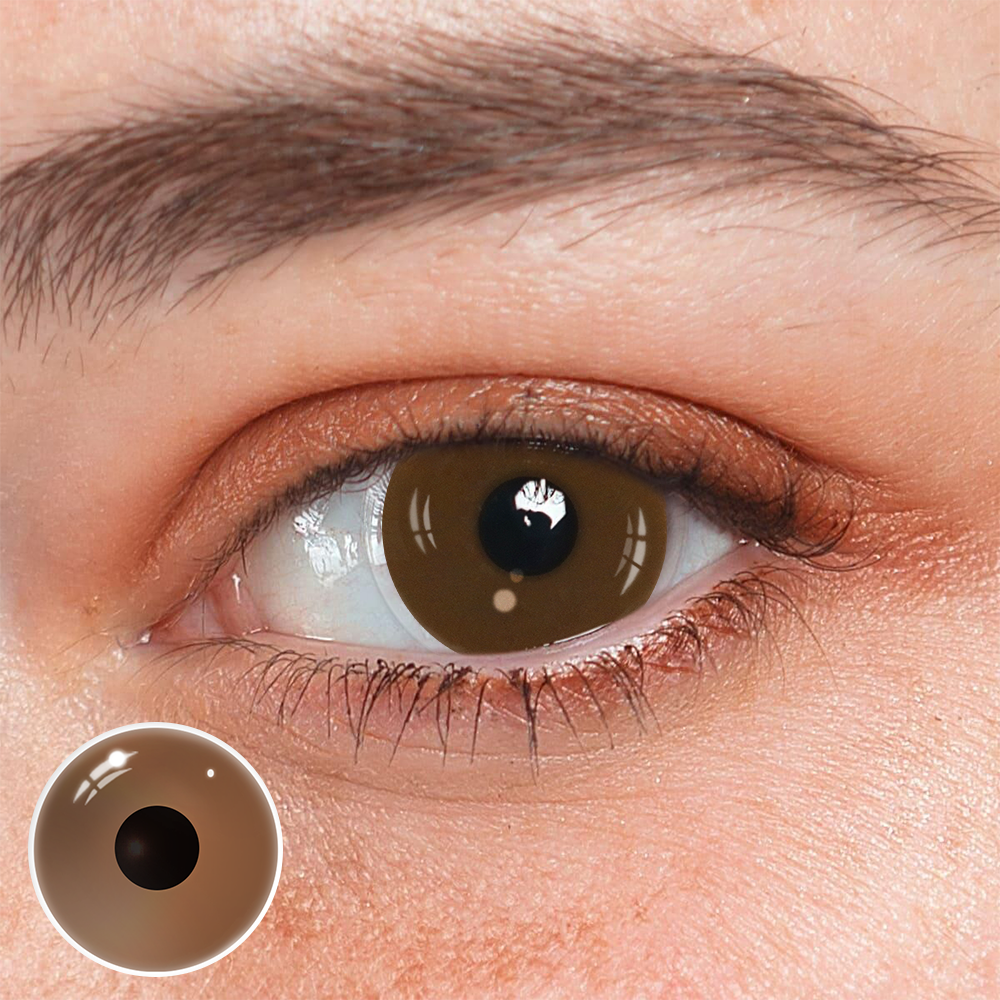 Lightbringer Brown Prosthetic Lenses Main image