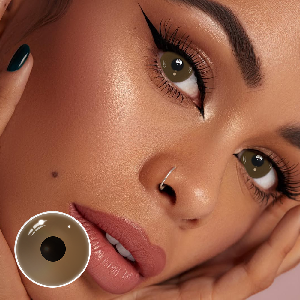 Lightbringer Deep Brown Prosthetic Lenses Secondary image