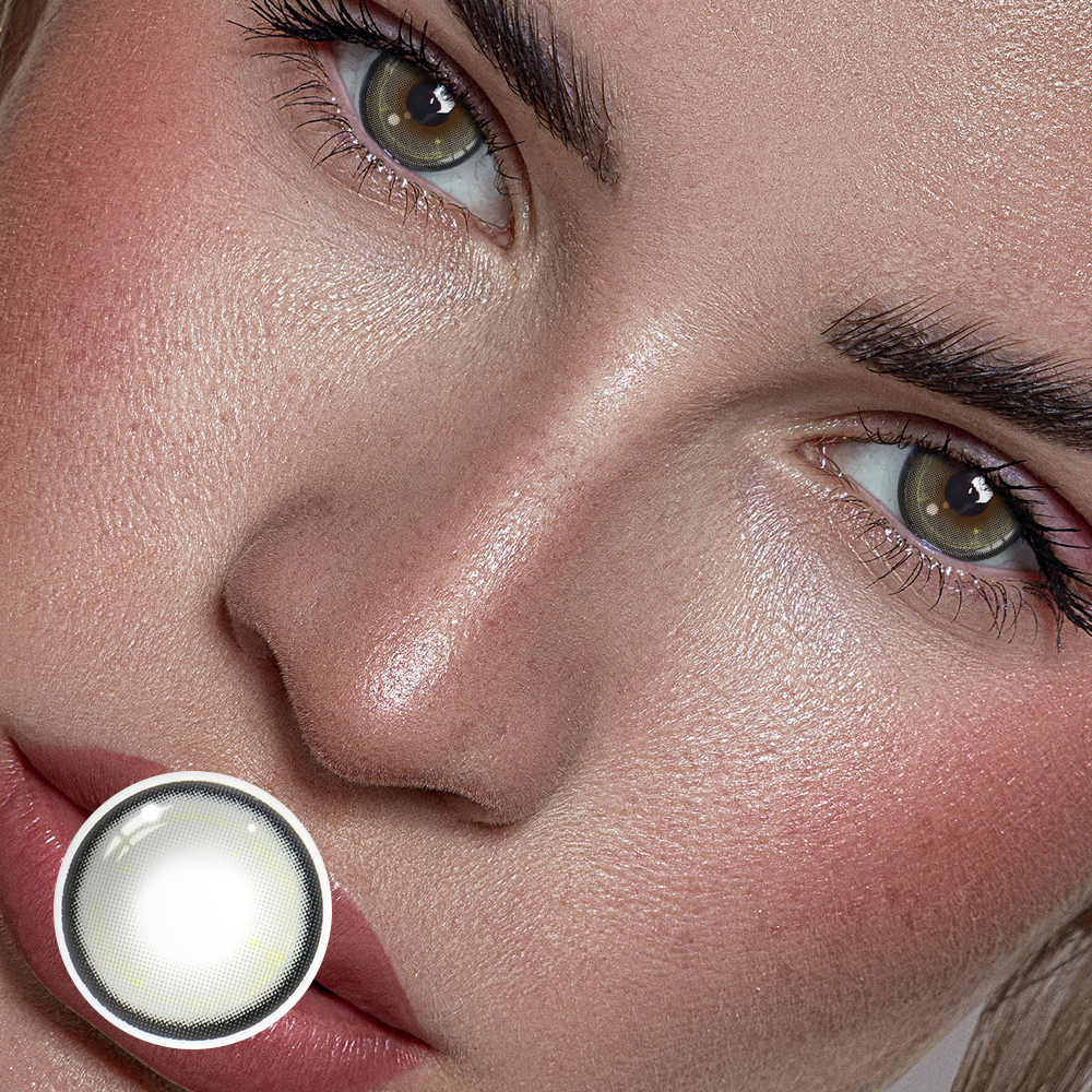 Shaula Gray Prescription Coloured Contact Lenses Secondary image