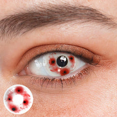 Cosplay Bloodshot Red Coloured Contact Lenses
