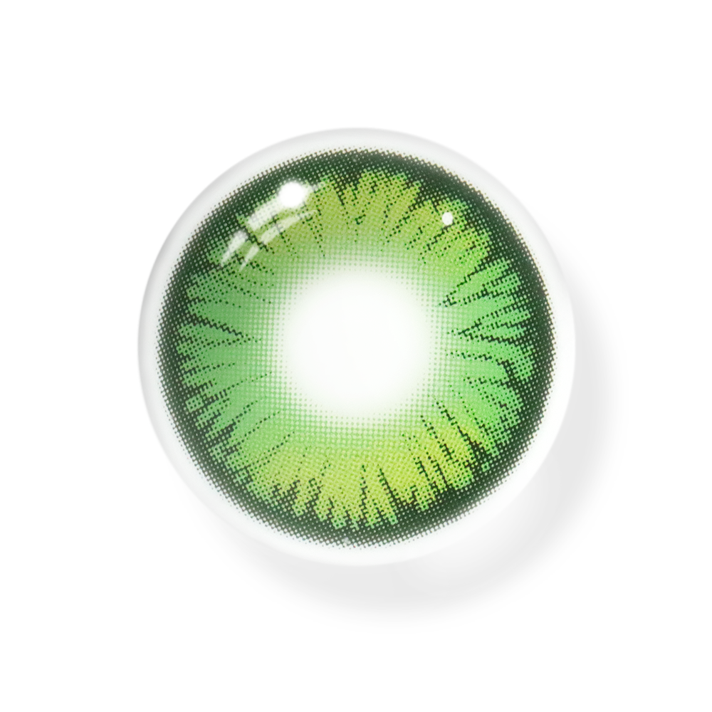 Cosplay Butterfly Green Coloured Contact Lenses Secondary image