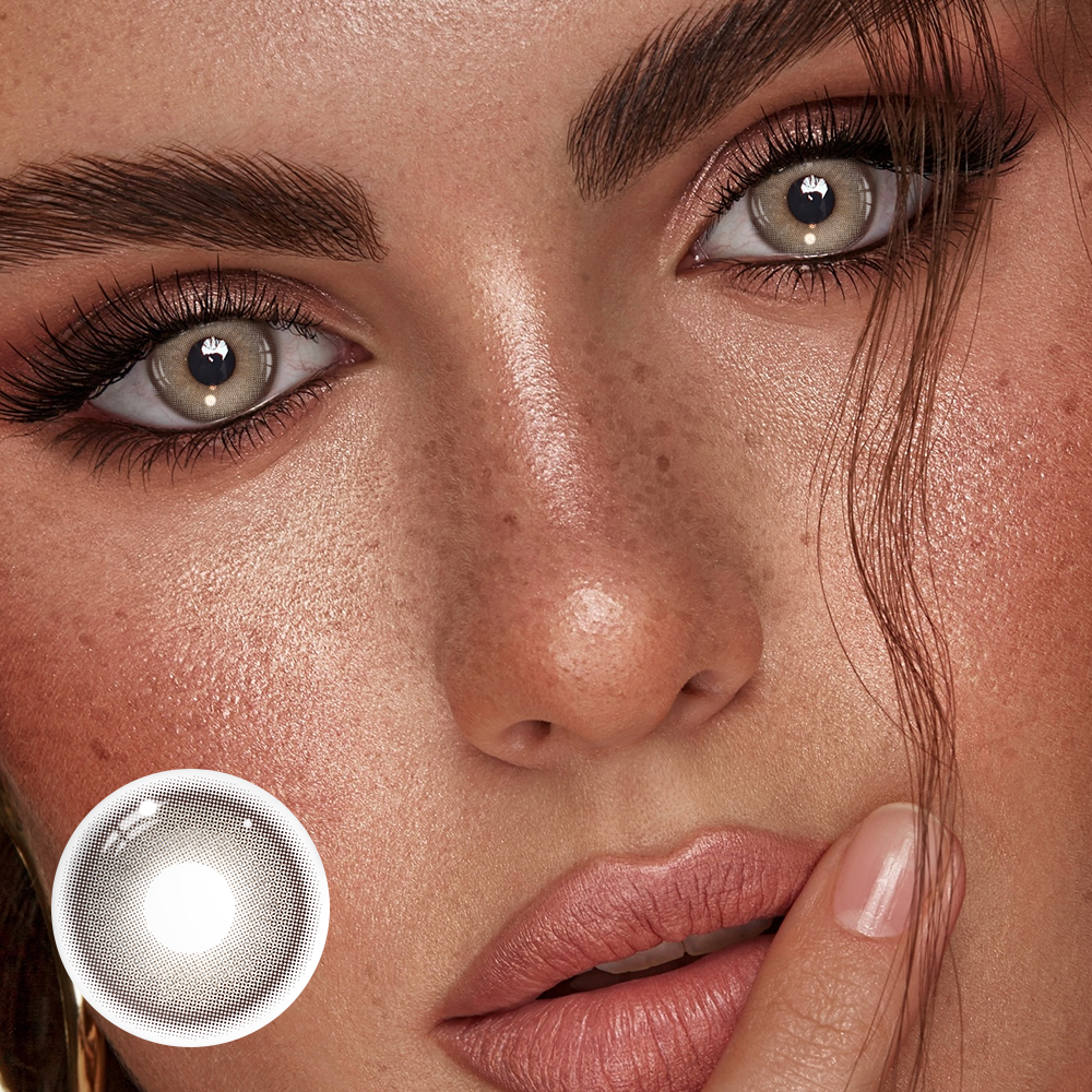 Geranium Brown Coloured Contact Lenses Secondary image