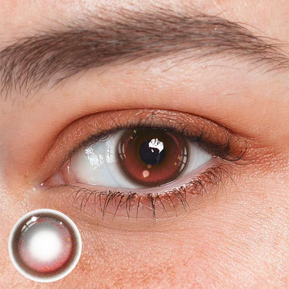 Cosplay Abyss Crazy Pink Coloured Contact Lenses Main image