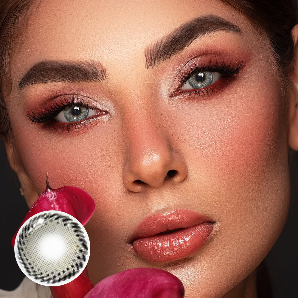 Margarida Gray Coloured Contact Lenses Secondary image