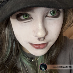 Cosplay KOI Green Coloured Contact Lenses