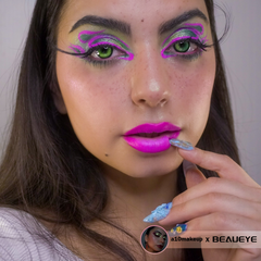 Cosplay KOI Green Coloured Contact Lenses