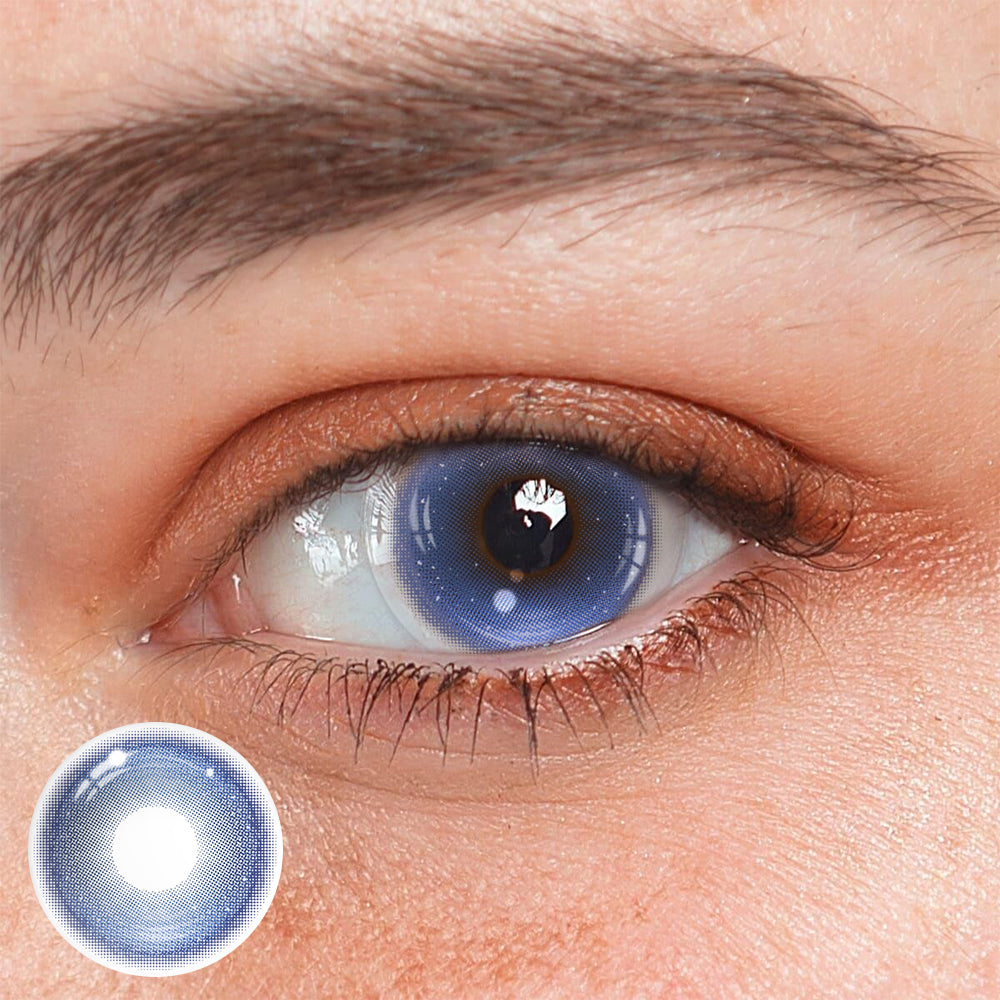 Soraya Blue Coloured Contact Lenses Main image