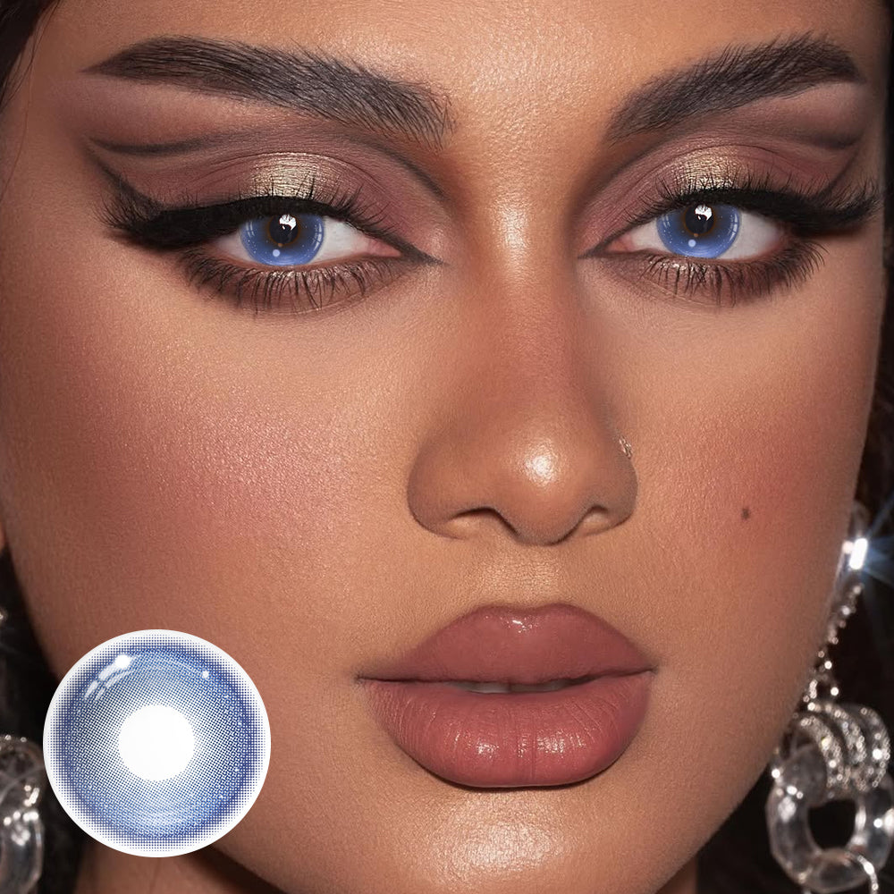 Soraya Blue Coloured Contact Lenses Secondary image