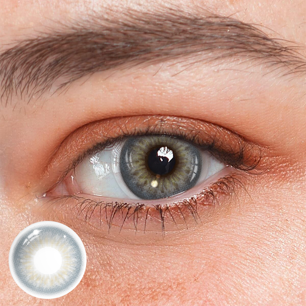 DNA Taylor Blue Gray Prescription Coloured Contact Lenses Secondary image