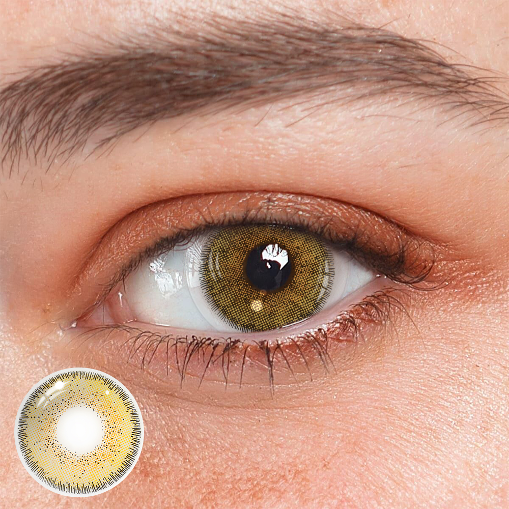Marble Hazel Brown Coloured Contact Lenses Secondary image