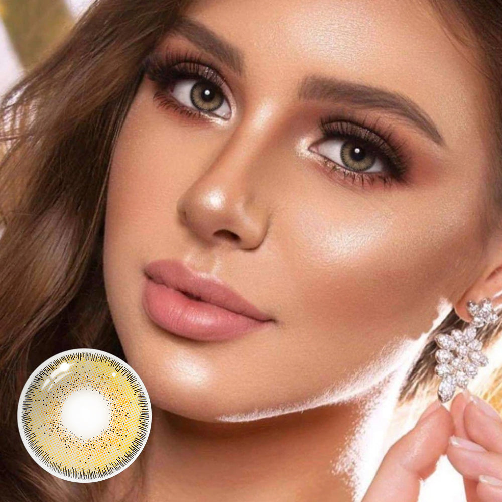 Marble Hazel Brown Coloured Contact Lenses Main image