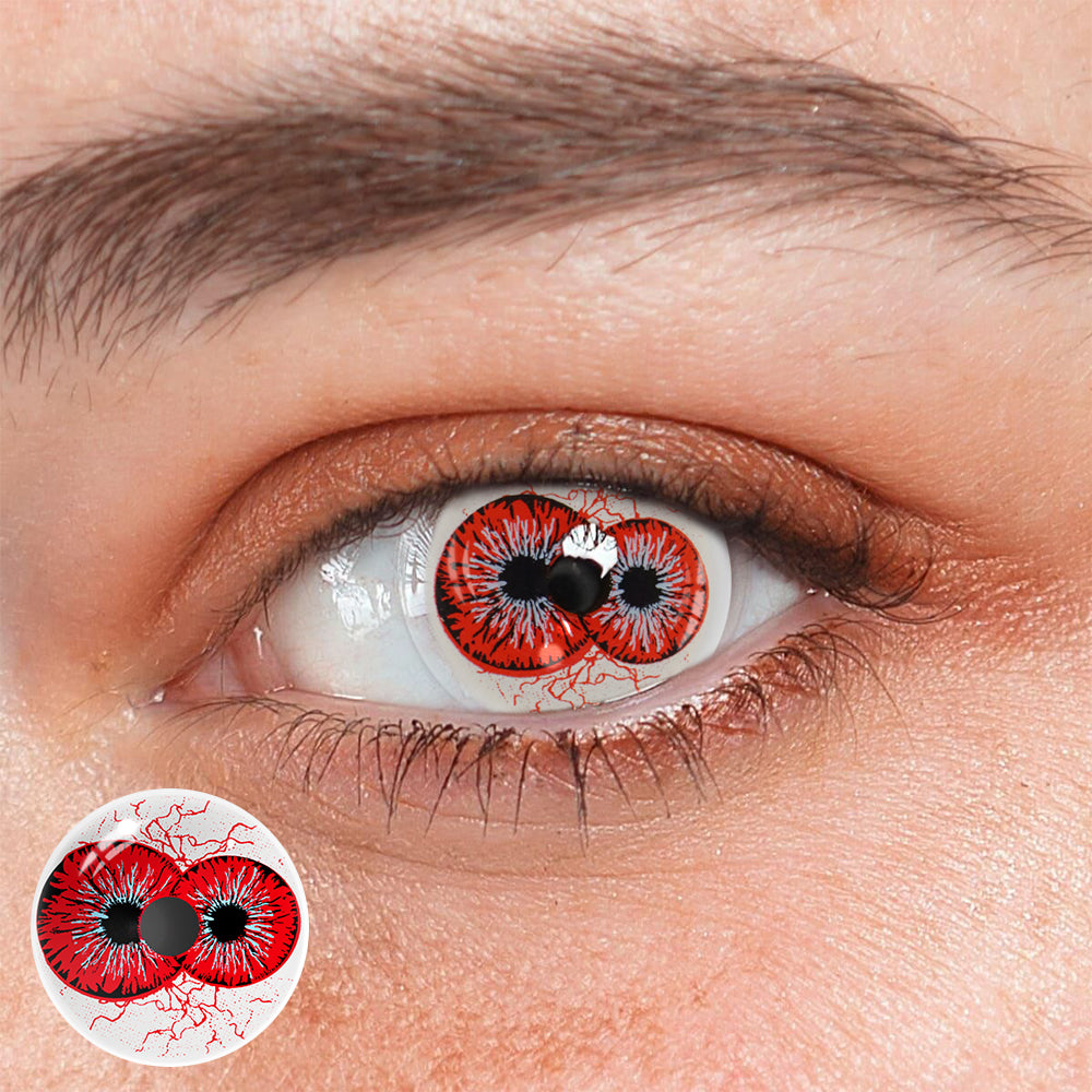 Cosplay Twin Abyss Eyes Red Coloured Contact Lenses Main image