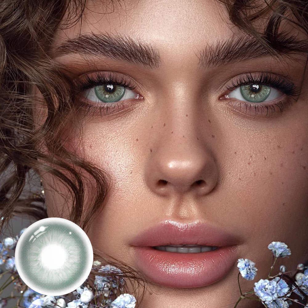 Celeste Green Coloured Contact Lenses Secondary image