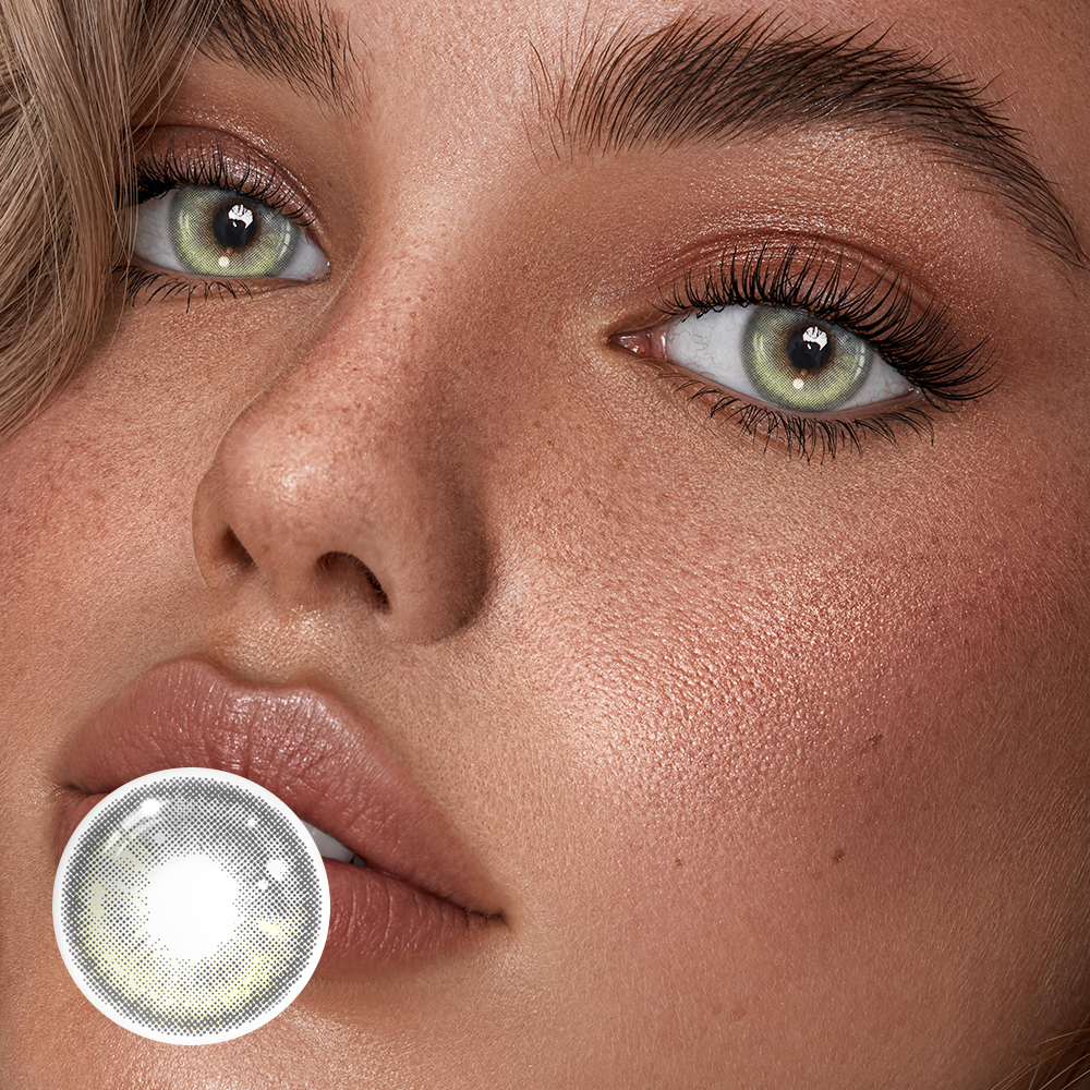 Yari Gray Prescription Coloured Contact Lenses Secondary image