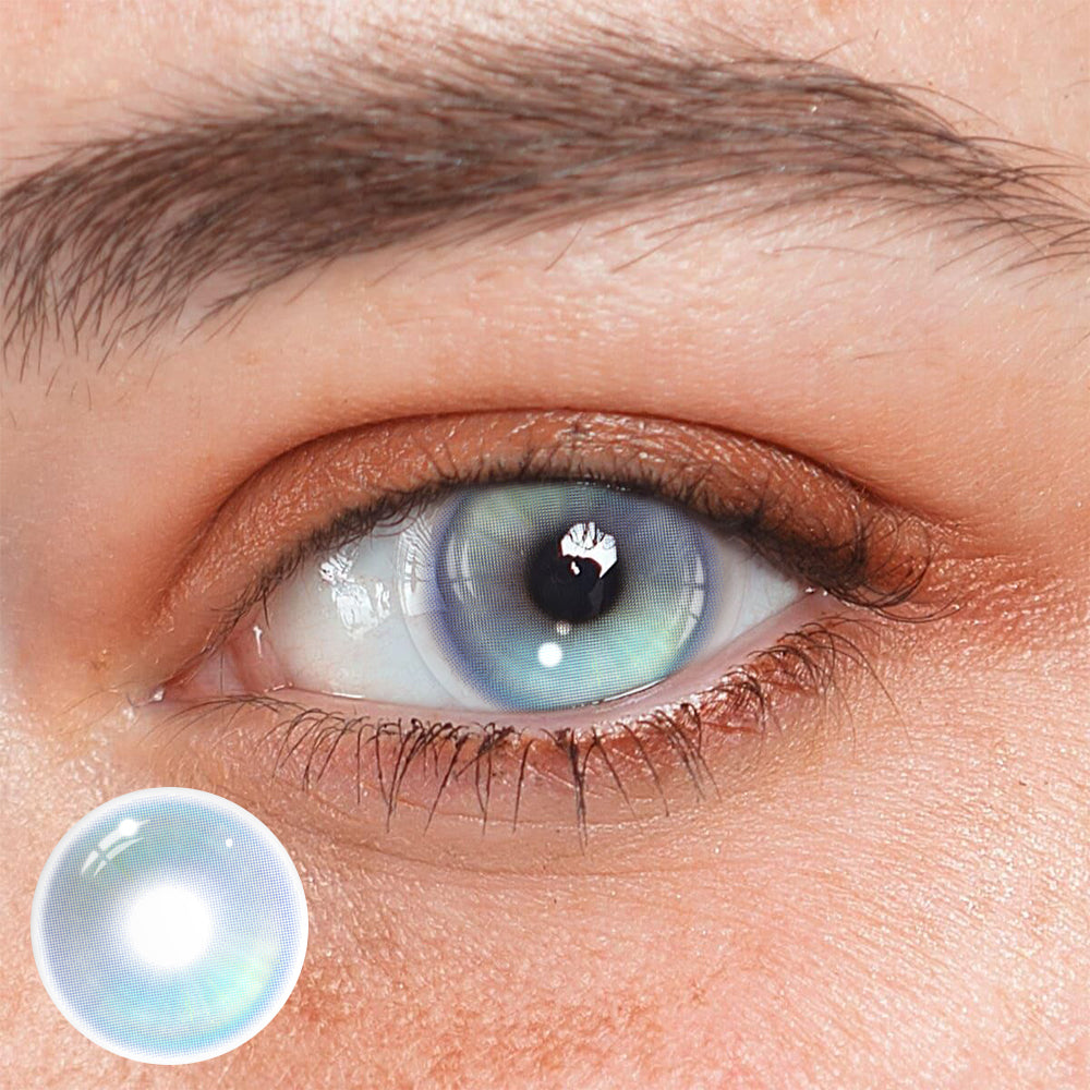 Vlinder Blue Coloured Contact Lenses Main image