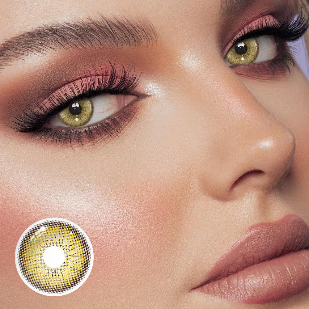 Eris Brown Coloured Contact Lenses Secondary image