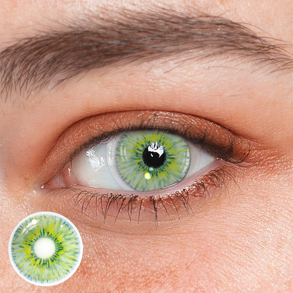 New York Green Coloured Contact Lenses Main image