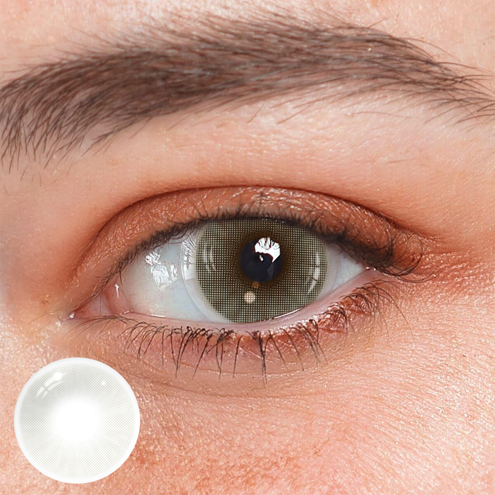 Hidrocor CRISTAL Gray Prescription Coloured Contact Lenses
