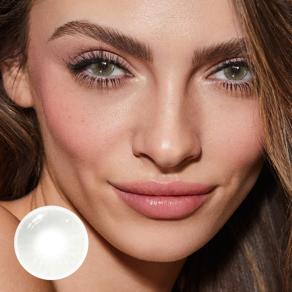 Hidrocor CRISTAL Gray Prescription Coloured Contact Lenses Secondary image