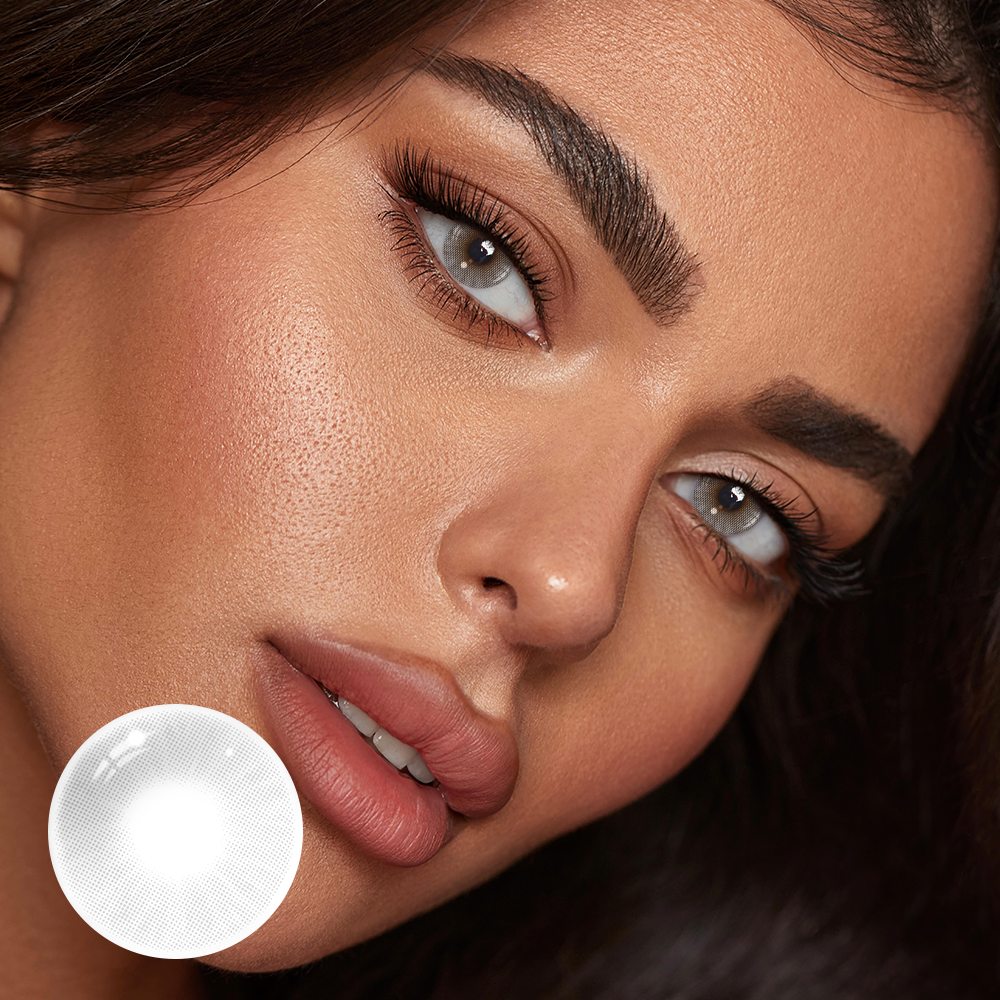 Hidrocor Icy Gray Prescription Coloured Contact Lenses Secondary image