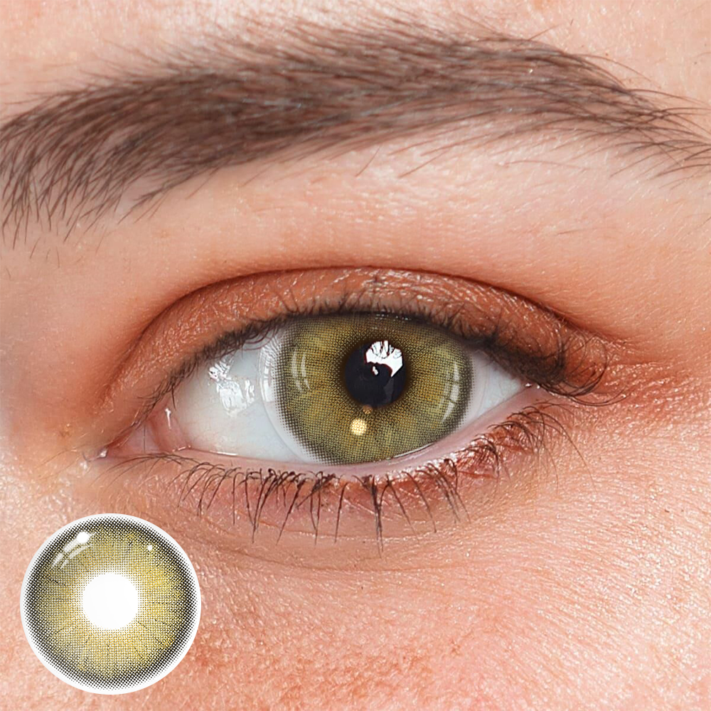 Coral Sandy Brown Colored Contact Lenses Main image