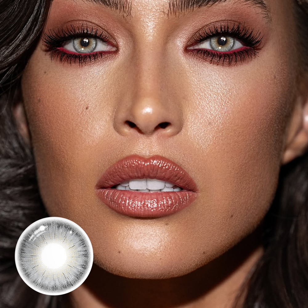 Claudina Sea Gray Coloured Contact Lenses Secondary image