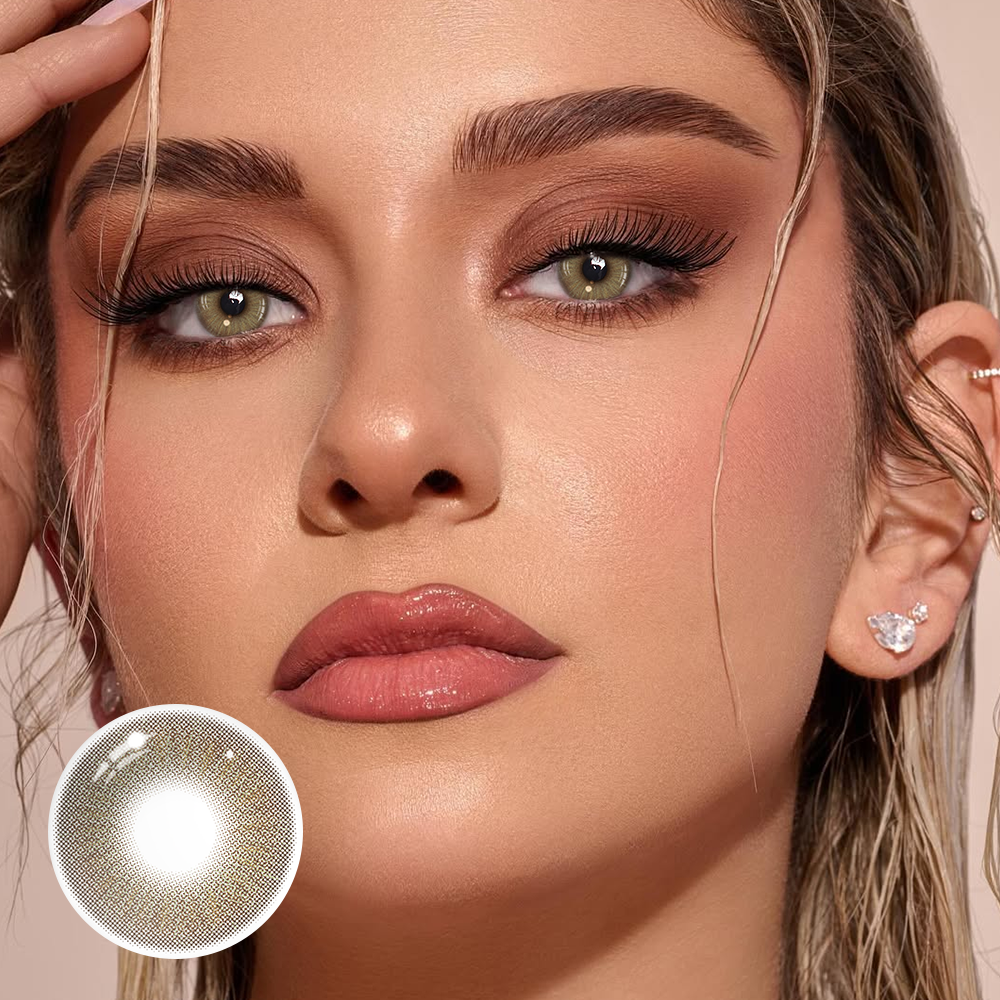 Beatriz Brown Coloured Contact Lenses Secondary image