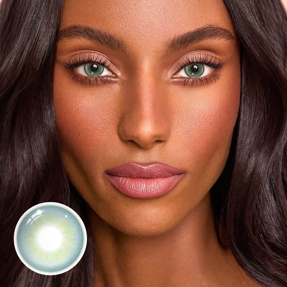 Doris Green Coloured Contact Lenses Secondary image