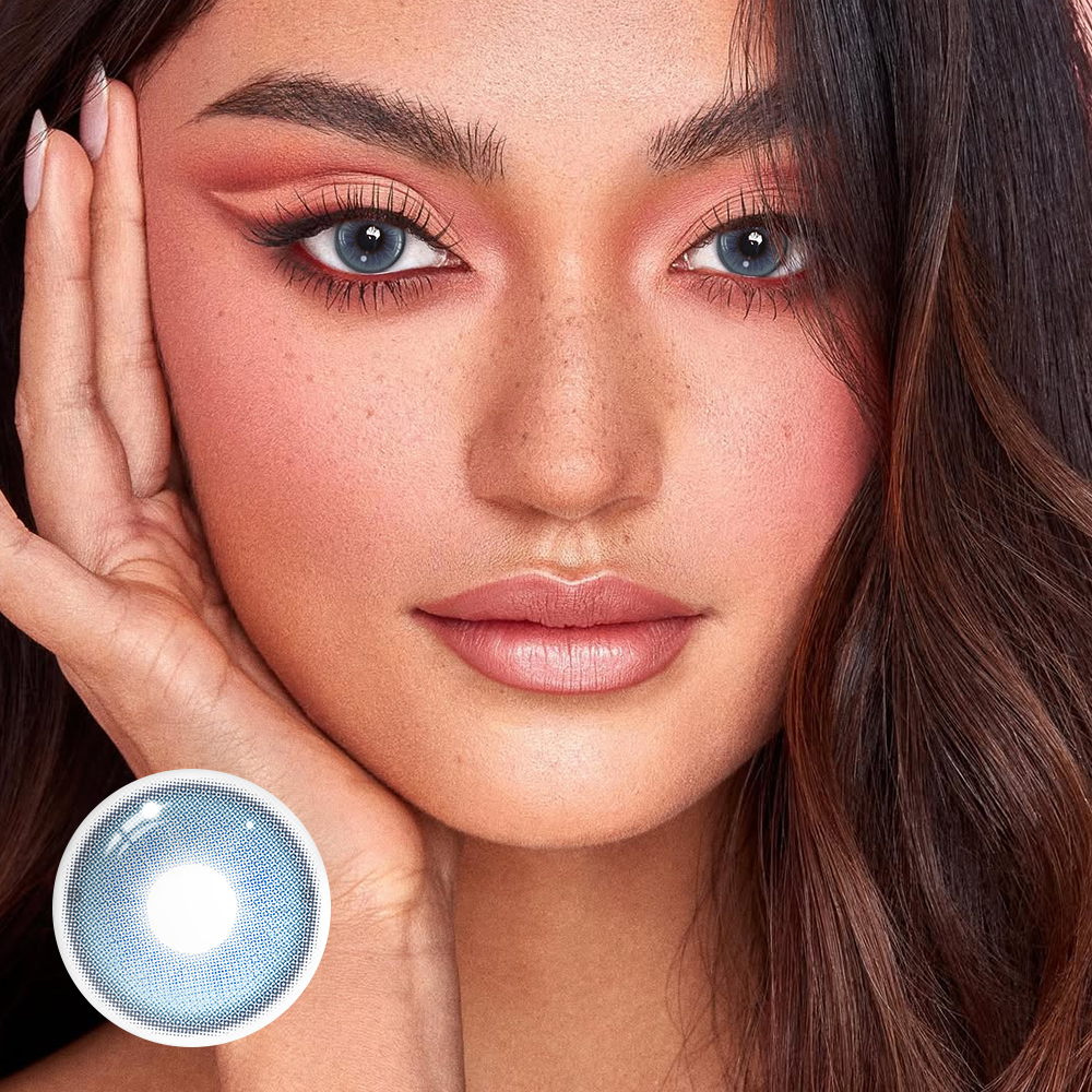 Doris Blue Coloured Contact Lenses Secondary image