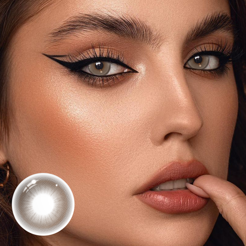 Stormy Hazel Coloured Contact Lenses Secondary image