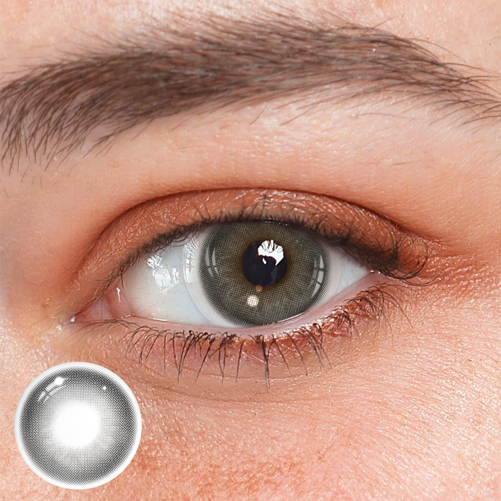 Stormy Light Gray Coloured Contact Lenses Main image