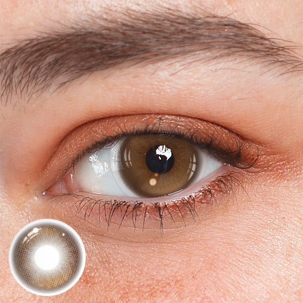 Stormy Brown Coloured Contact Lenses Main image