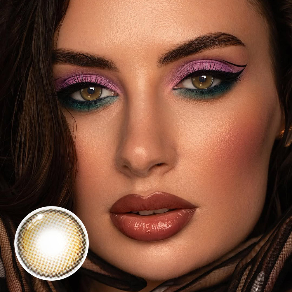 Olette Brown Coloured Contact Lenses Secondary image