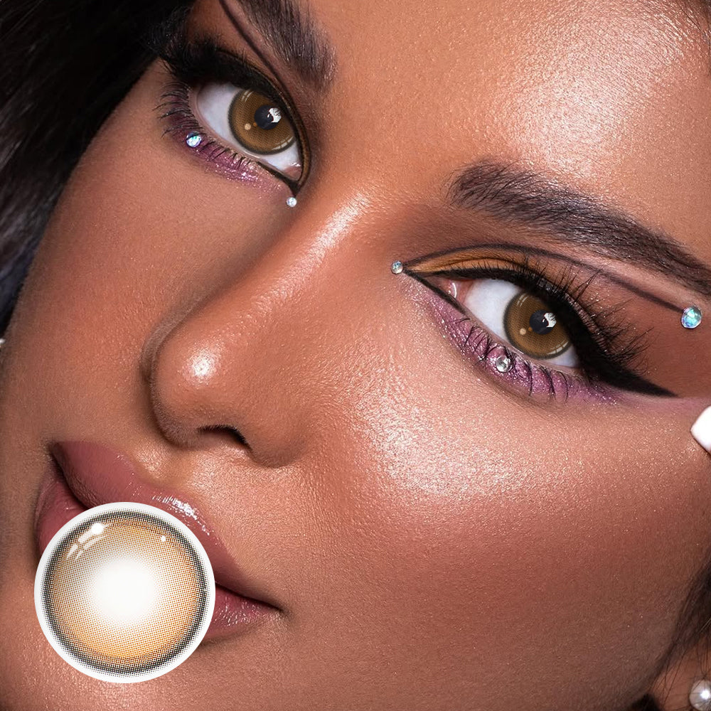 Olette Hazel Coloured Contact Lenses Secondary image
