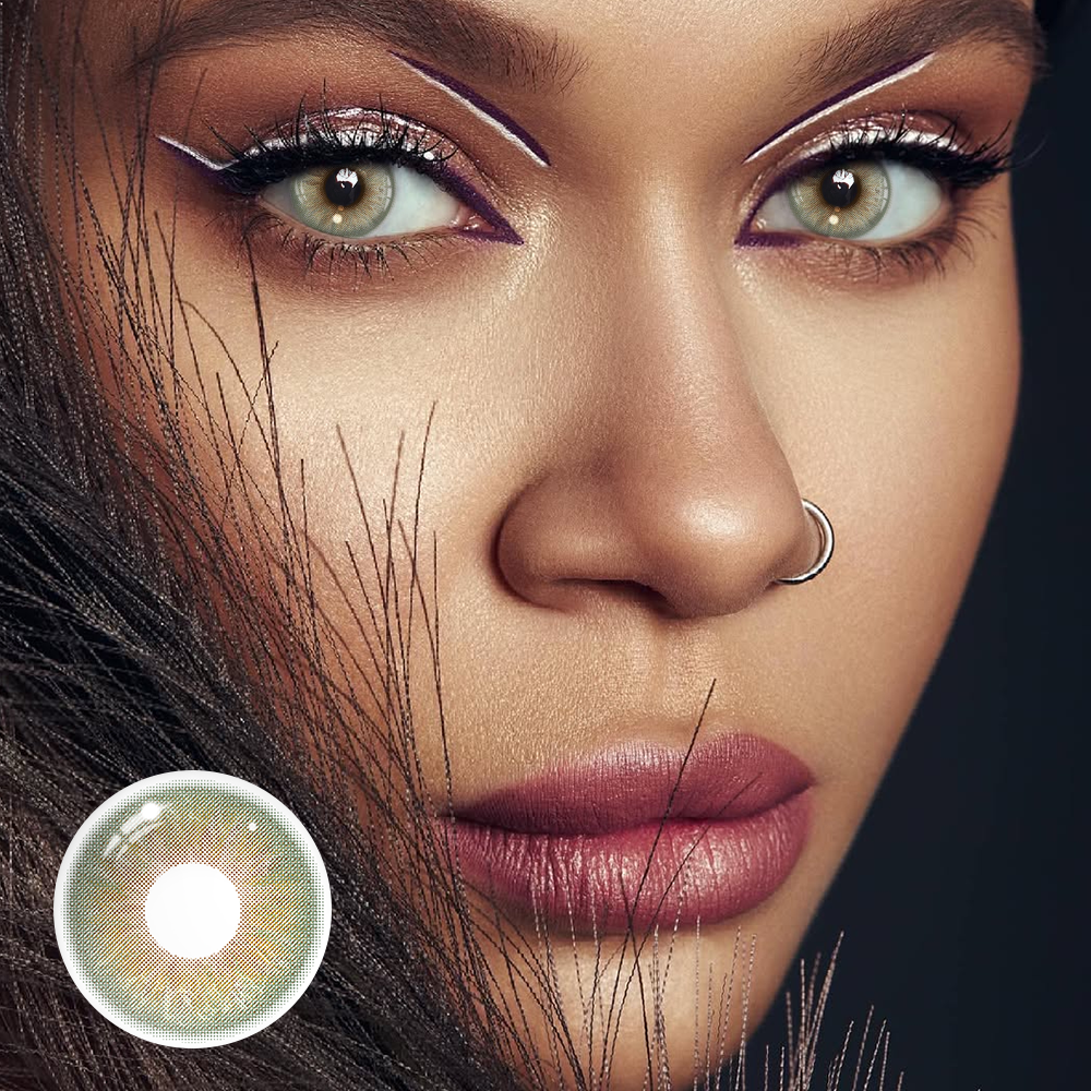 Pallas Green Coloured Contact Lenses Secondary image