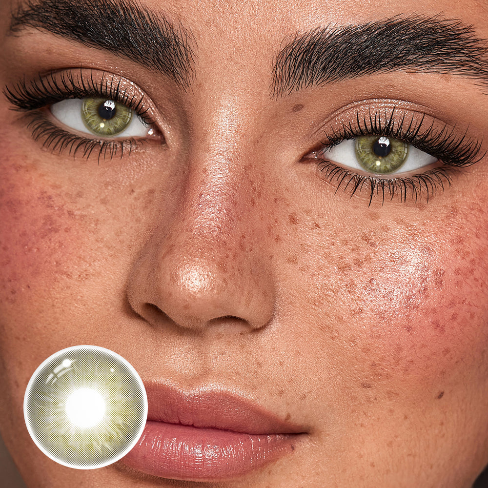 Kimana Green Coloured Contact Lenses Secondary image