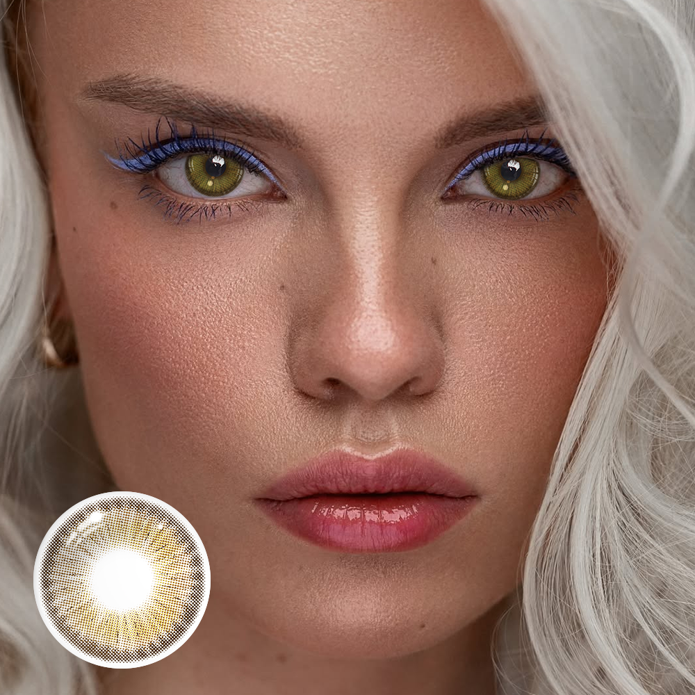 Gretchen Green Coloured Contact Lenses Secondary image