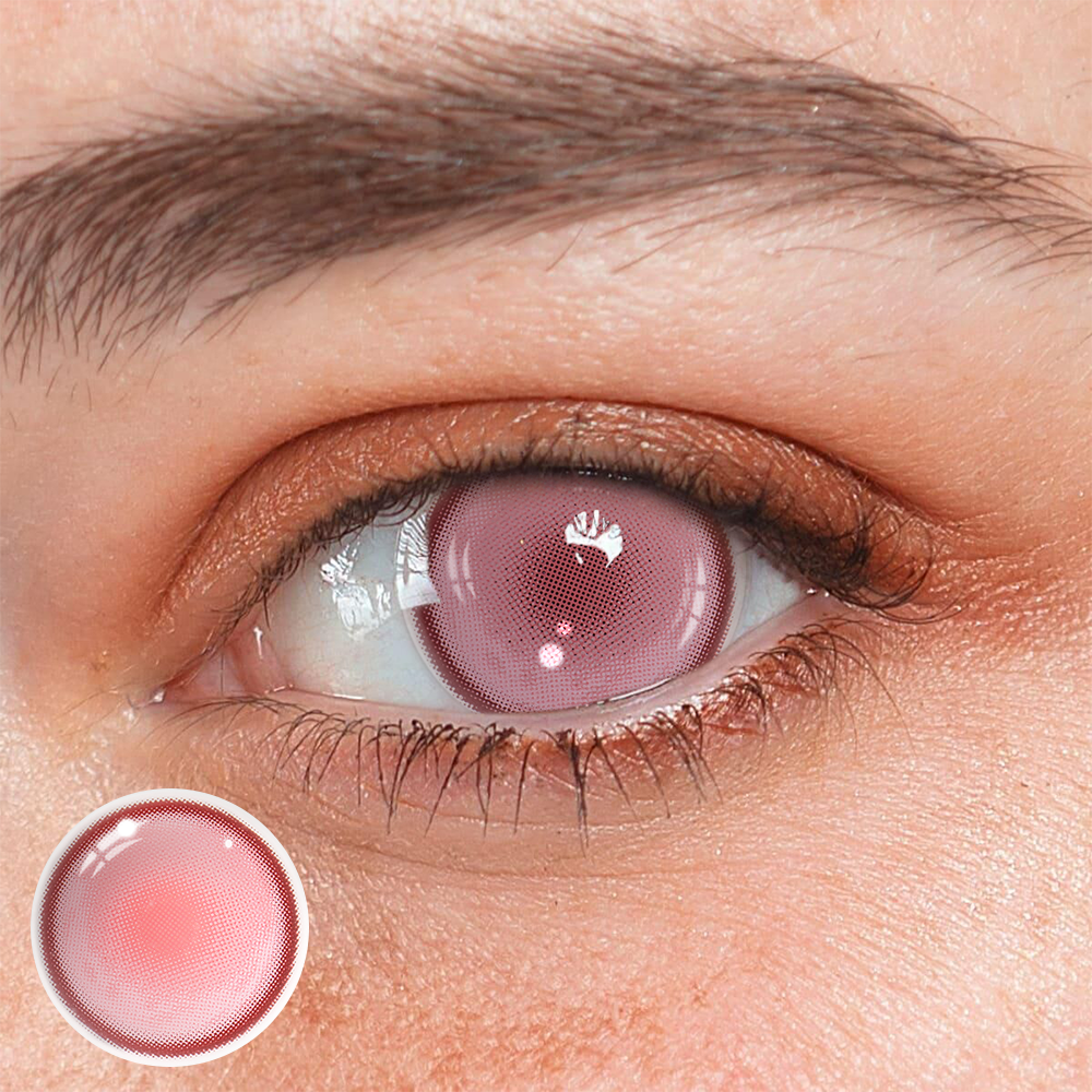 Cosplay Fairy Pink Colored Contact Lenses