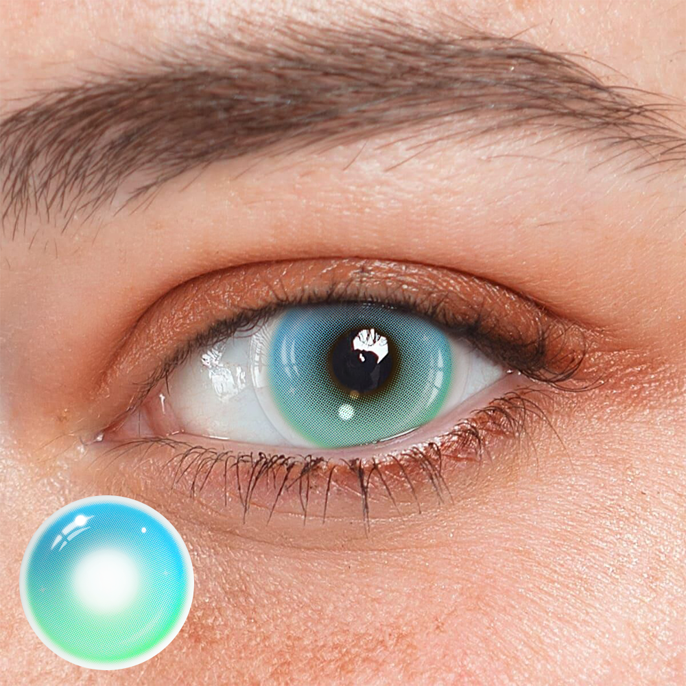 Cosplay Midsummer's Day Green Coloured Contact Lenses Main image